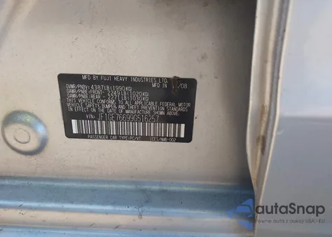 2009 Subaru Impreza Wrx z USA, uszkodzony, nr VIN JF1GE76699G516257